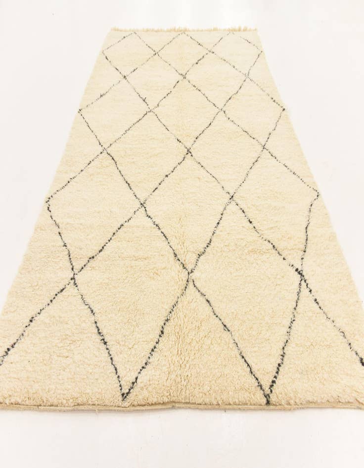 Detail image of  6' 10 x 10' 6  Hand Knotted Moroccan Wool Rug