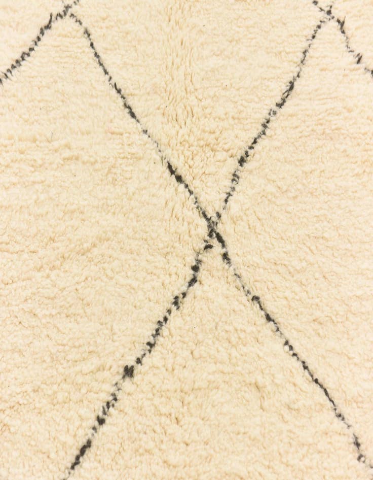 Detail image of  6' 10 x 10' 6  Hand Knotted Moroccan Wool Rug