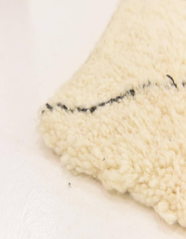 Detail image of  6' 10 x 10' 6  Hand Knotted Moroccan Wool Rug