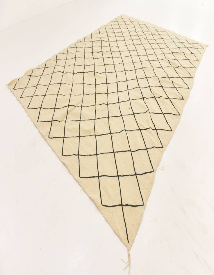 Detail image of  8' 10 x 12' 6  Hand Knotted Moroccan Wool Rug