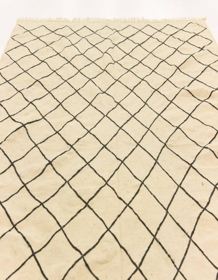 Detail image of  8' 10 x 12' 6  Hand Knotted Moroccan Wool Rug