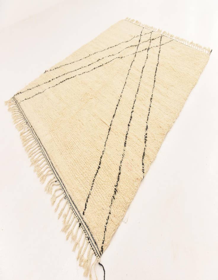 Detail image of  7' 2 x 9' 6  Hand Knotted Moroccan Wool Rug