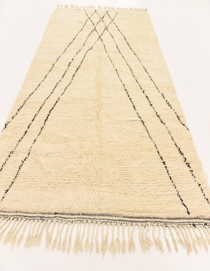 Detail image of  7' 2 x 9' 6  Hand Knotted Moroccan Wool Rug