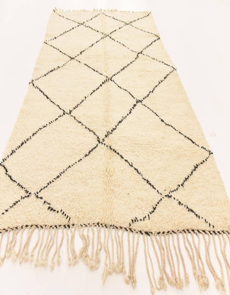 Detail image of  7' x 9' 6  Hand Knotted Moroccan Wool Rug