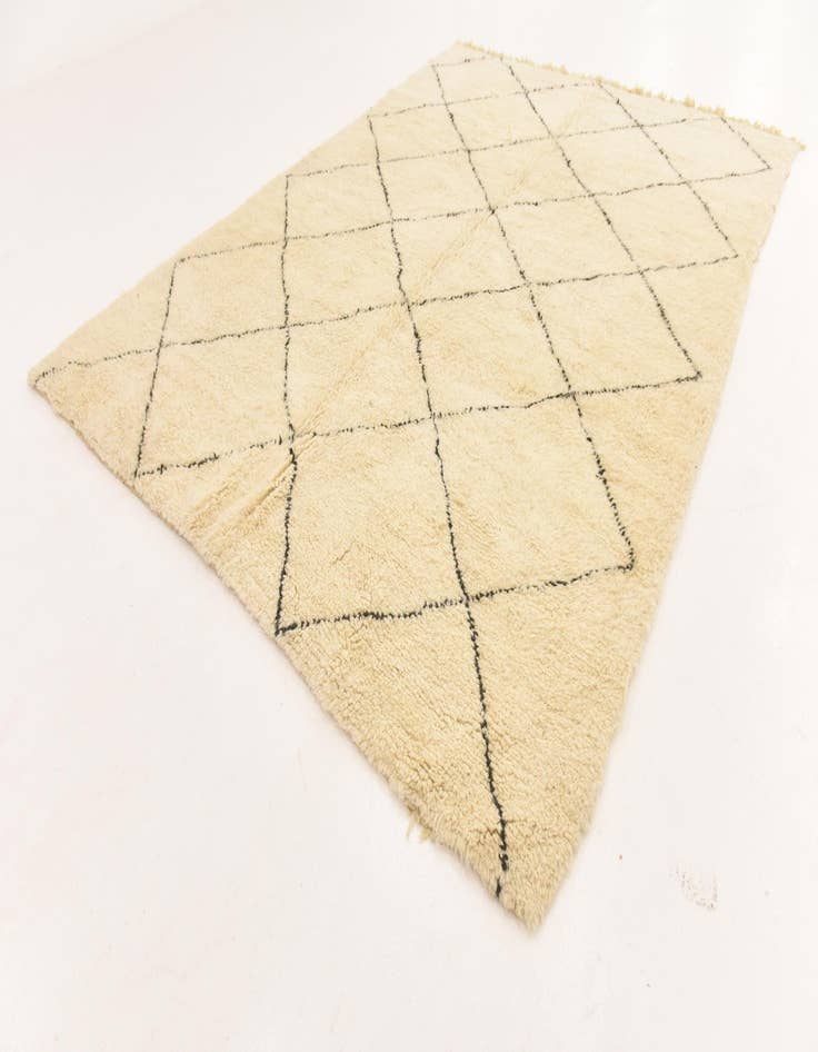 Detail image of  7' 1 x 9' 10  Hand Knotted Moroccan Wool Rug