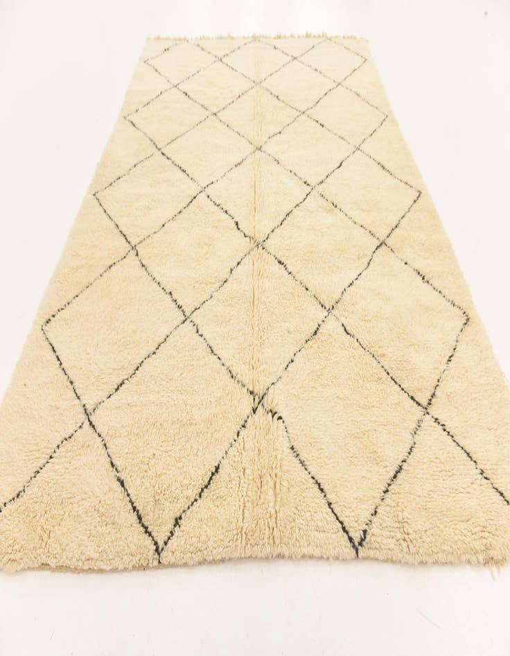 Detail image of  7' 1 x 9' 10  Hand Knotted Moroccan Wool Rug