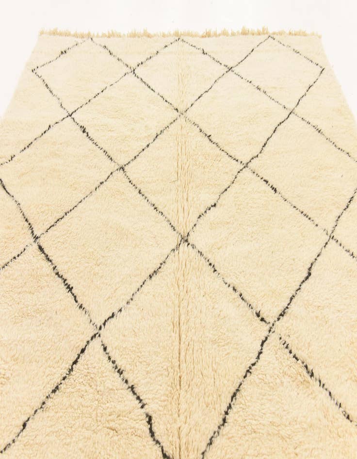 Detail image of  7' 1 x 9' 10  Hand Knotted Moroccan Wool Rug