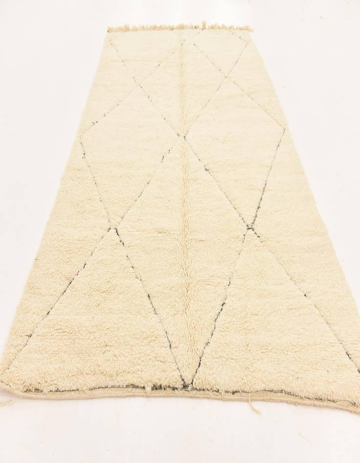 Detail image of  6' 5 x 10' 1  Hand Knotted Moroccan Wool Rug