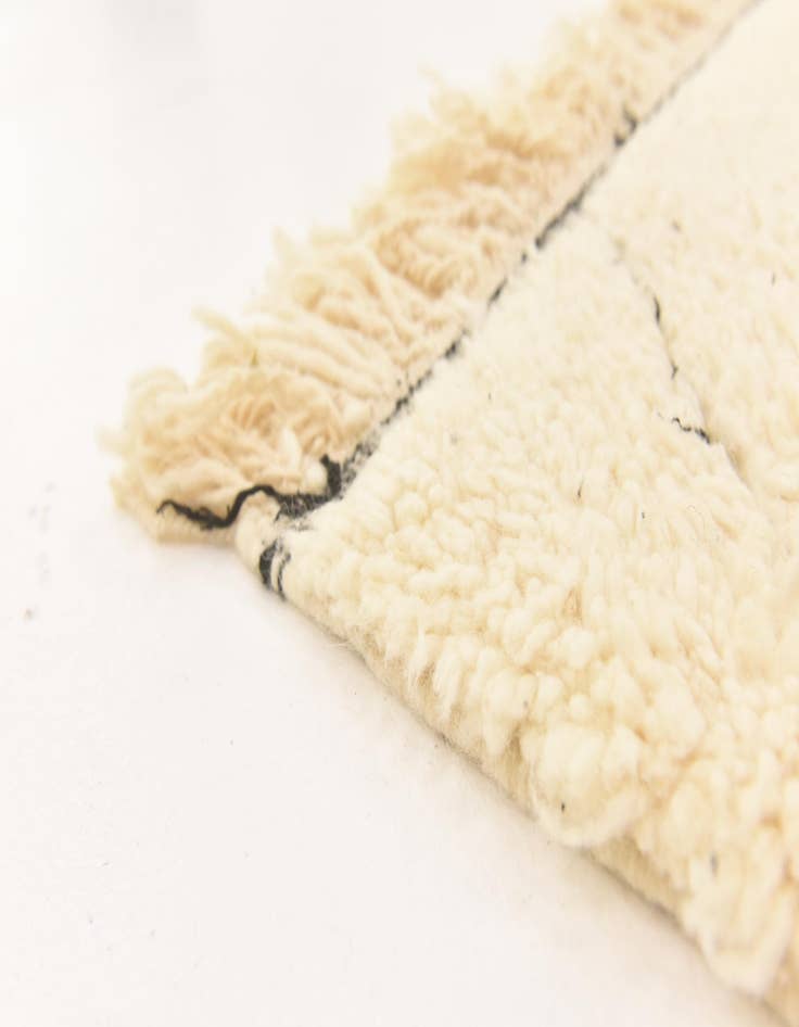 Detail image of  6' 5 x 10' 1  Hand Knotted Moroccan Wool Rug