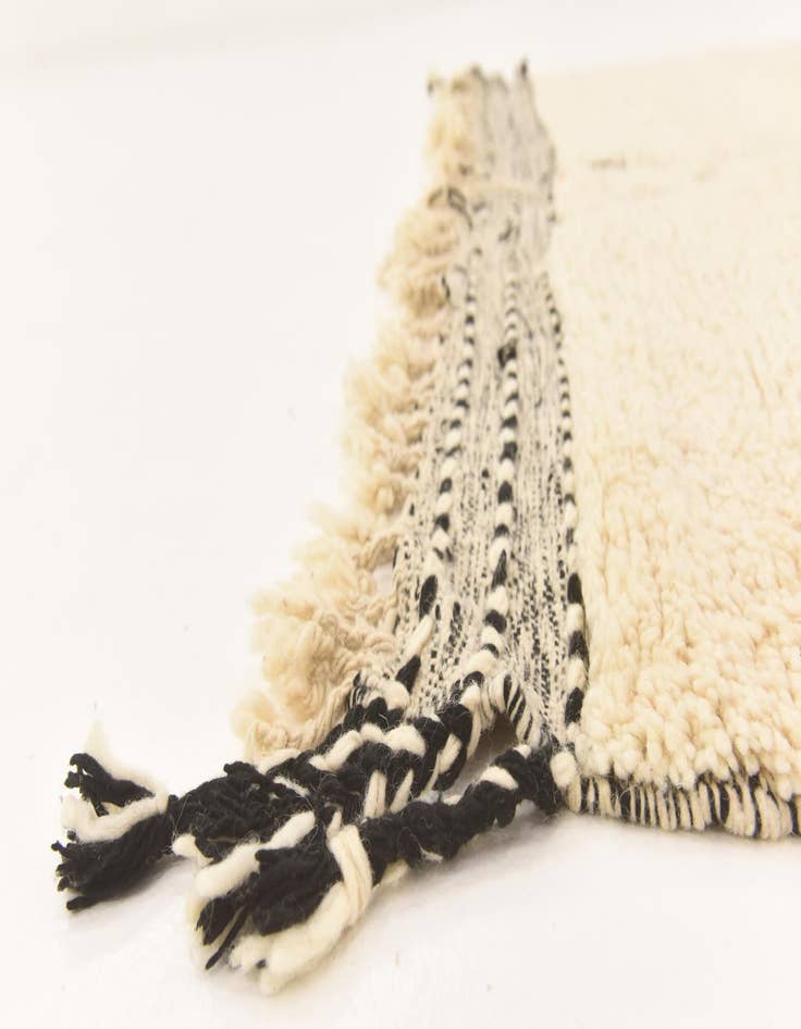 Detail image of  5' 7 x 8' 2  Hand Knotted Moroccan Wool Rug