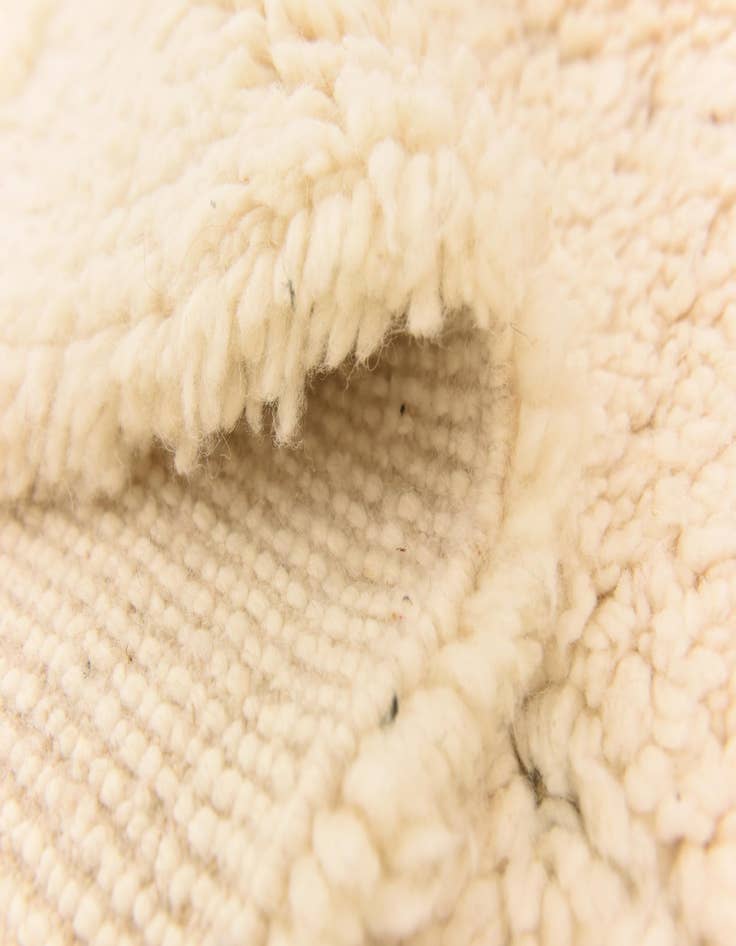 Detail image of  5' 3 x 8'  Hand Knotted Moroccan Wool Rug