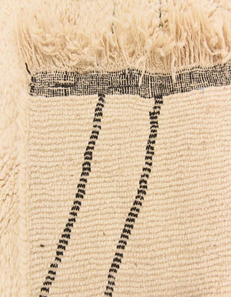 Detail image of  5' 3 x 8'  Hand Knotted Moroccan Wool Rug