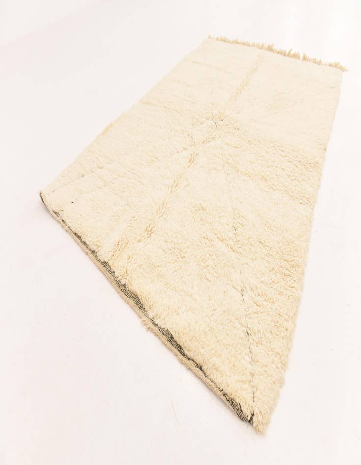 Detail image of  5' 3 x 8'  Hand Knotted Moroccan Wool Rug