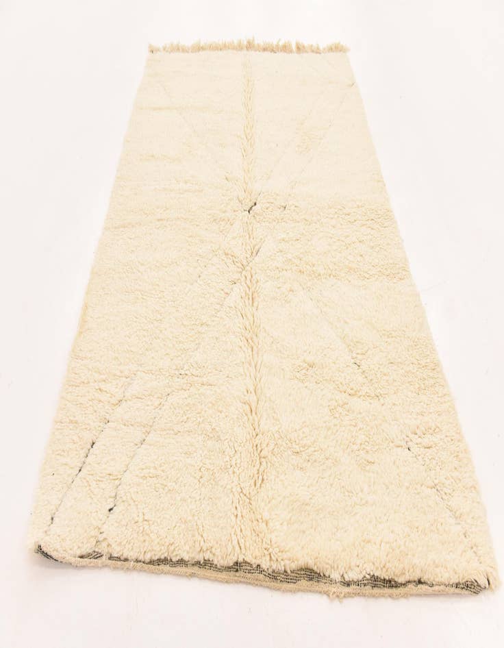 Detail image of  5' 3 x 8'  Hand Knotted Moroccan Wool Rug