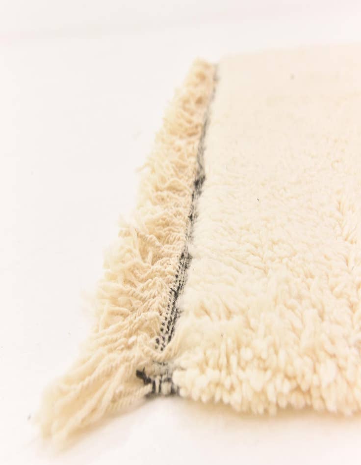 Detail image of  5' 3 x 8'  Hand Knotted Moroccan Wool Rug