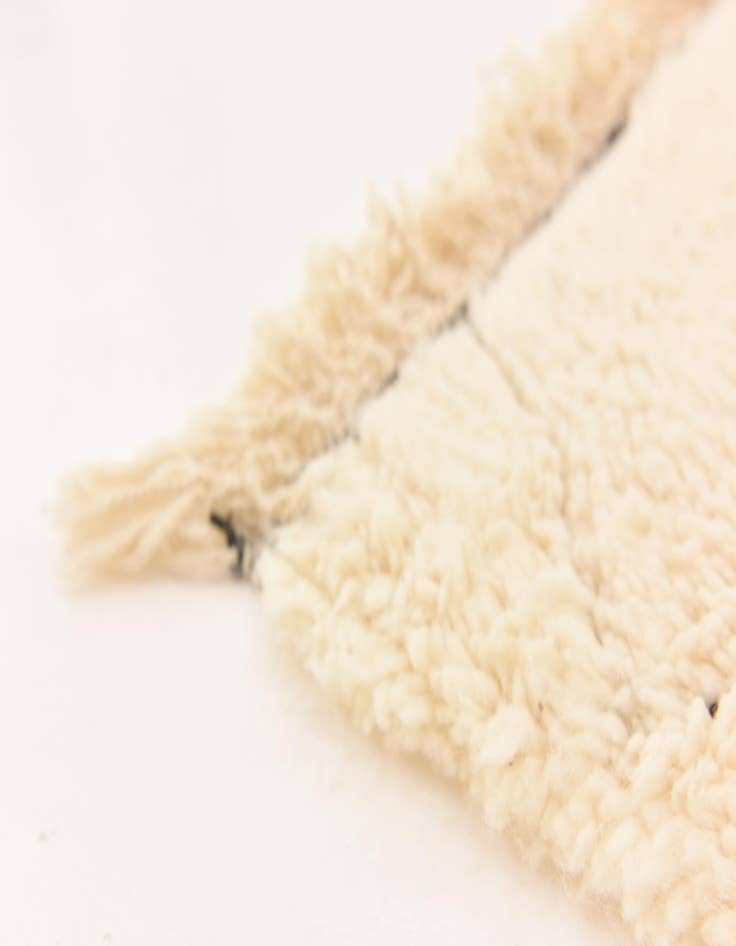 Detail image of  5' 3 x 8'  Hand Knotted Moroccan Wool Rug