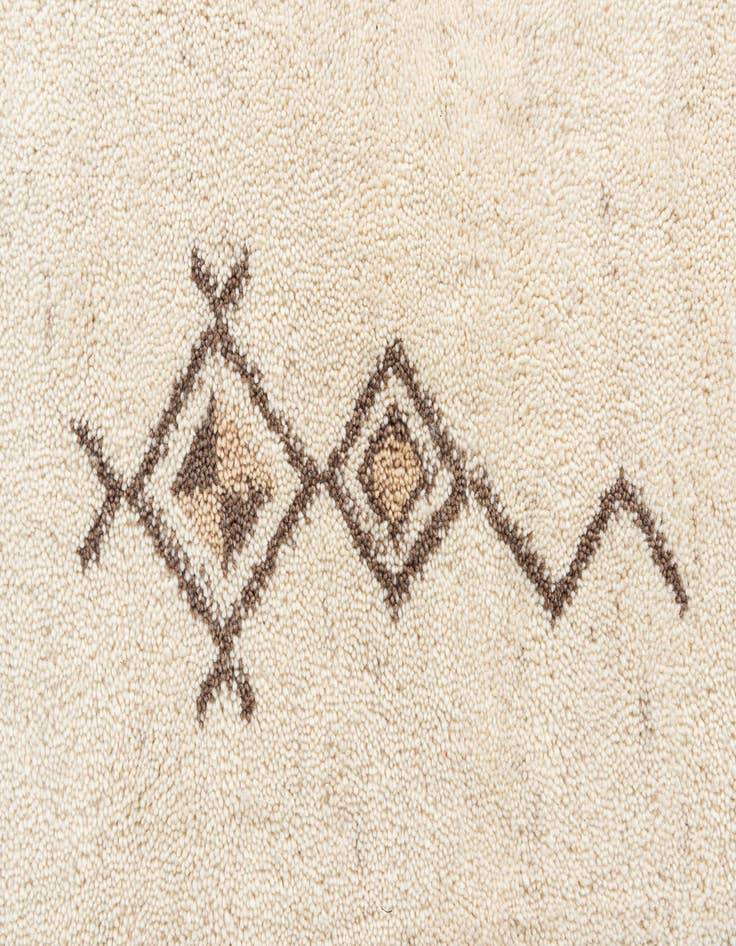 Detail image of  5' 8 x 8'  Hand Knotted Moroccan Wool Rug