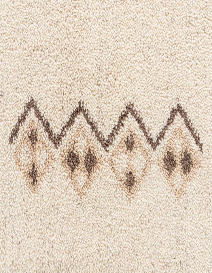 Detail image of  5' 8 x 8'  Hand Knotted Moroccan Wool Rug