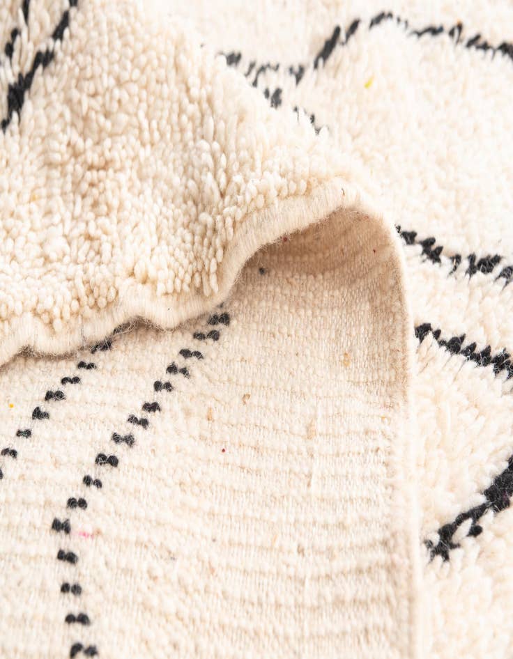 Detail image of  6' 3 x 9' 5  Hand Knotted Moroccan Wool Rug