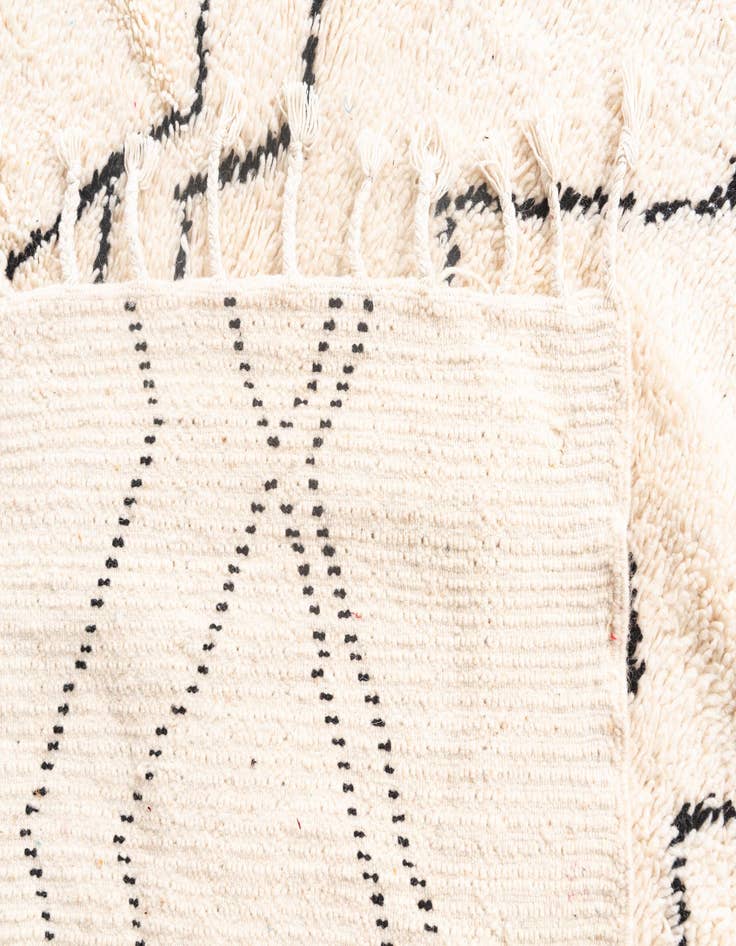 Detail image of  6' 3 x 9' 5  Hand Knotted Moroccan Wool Rug