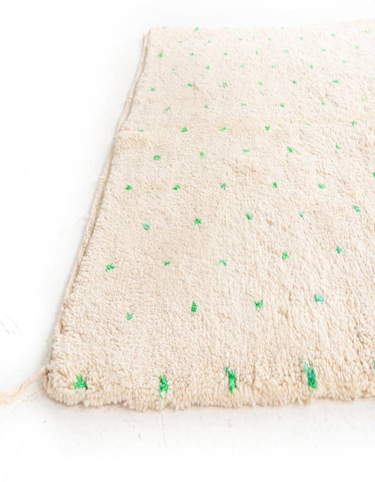 Detail image of  5' 2 x 8'  Hand Knotted Moroccan Wool Rug