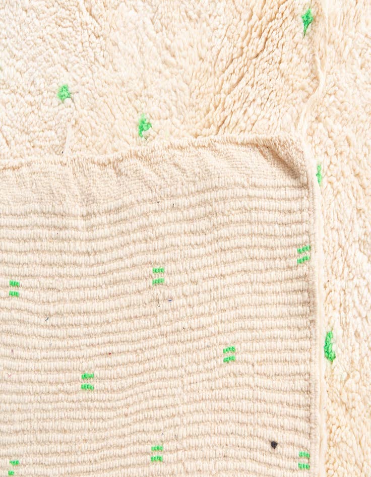 Detail image of  5' 2 x 8'  Hand Knotted Moroccan Wool Rug