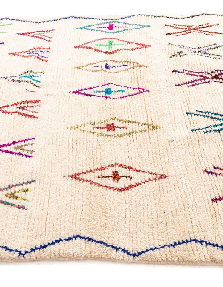 Detail image of  6' 6 x 9' 4  Hand Knotted Moroccan Wool Rug