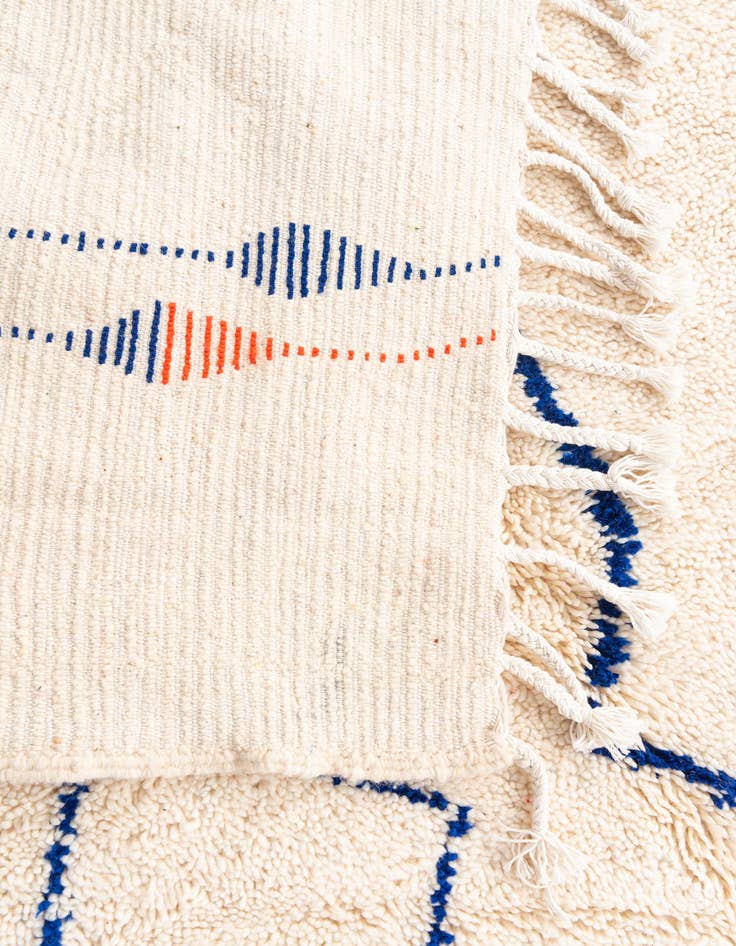 Detail image of  7' x 10' 4  Hand Knotted Moroccan Wool Rug