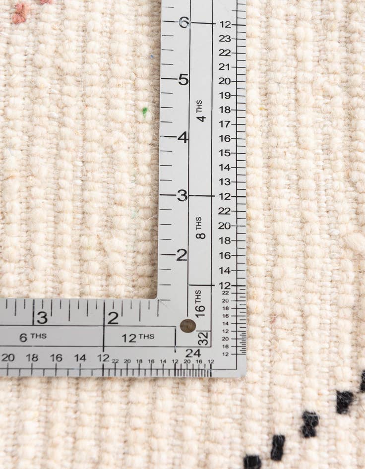 Detail image of  6' 9 x 9' 10  Hand Knotted Moroccan Wool Rug