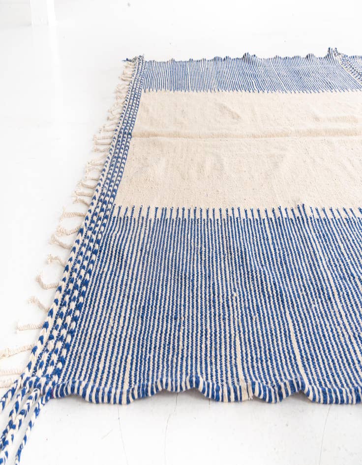 Detail image of  7' 2 x 11'  Hand Knotted Moroccan Wool Rug