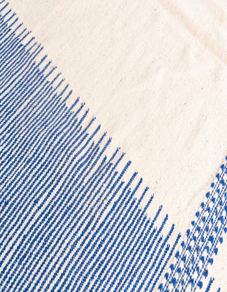 Detail image of  7' 2 x 11'  Hand Knotted Moroccan Wool Rug