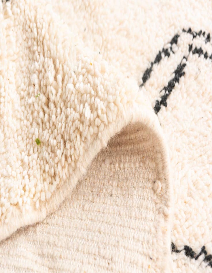 Detail image of  6' 10 x 9' 5  Hand Knotted Moroccan Wool Rug