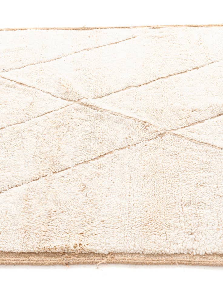 Detail image of  5' 6 x 8'  Hand Knotted Moroccan Wool Rug