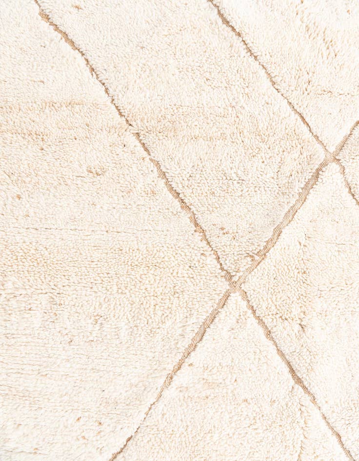 Detail image of  5' 6 x 8'  Hand Knotted Moroccan Wool Rug