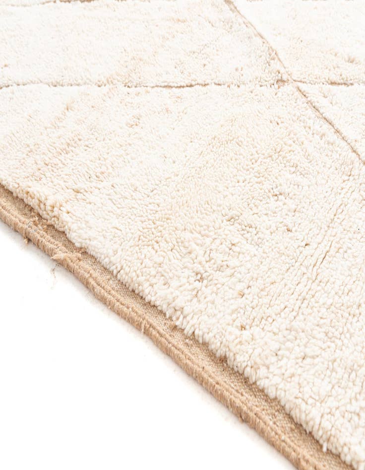 Detail image of  5' 6 x 8'  Hand Knotted Moroccan Wool Rug