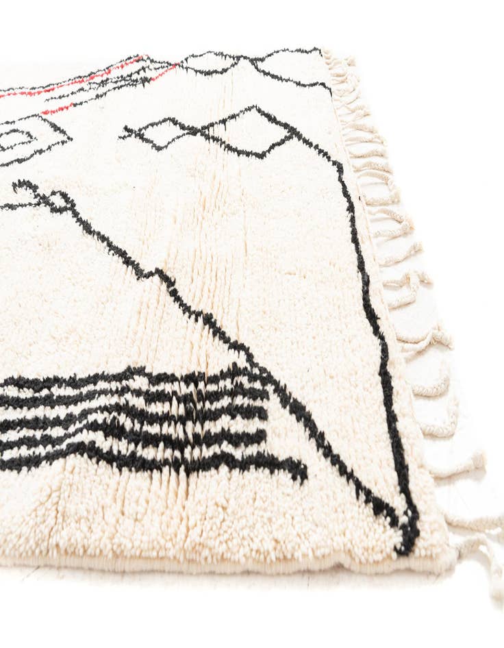 Detail image of  5' x 8' 8  Hand Knotted Moroccan Wool Rug