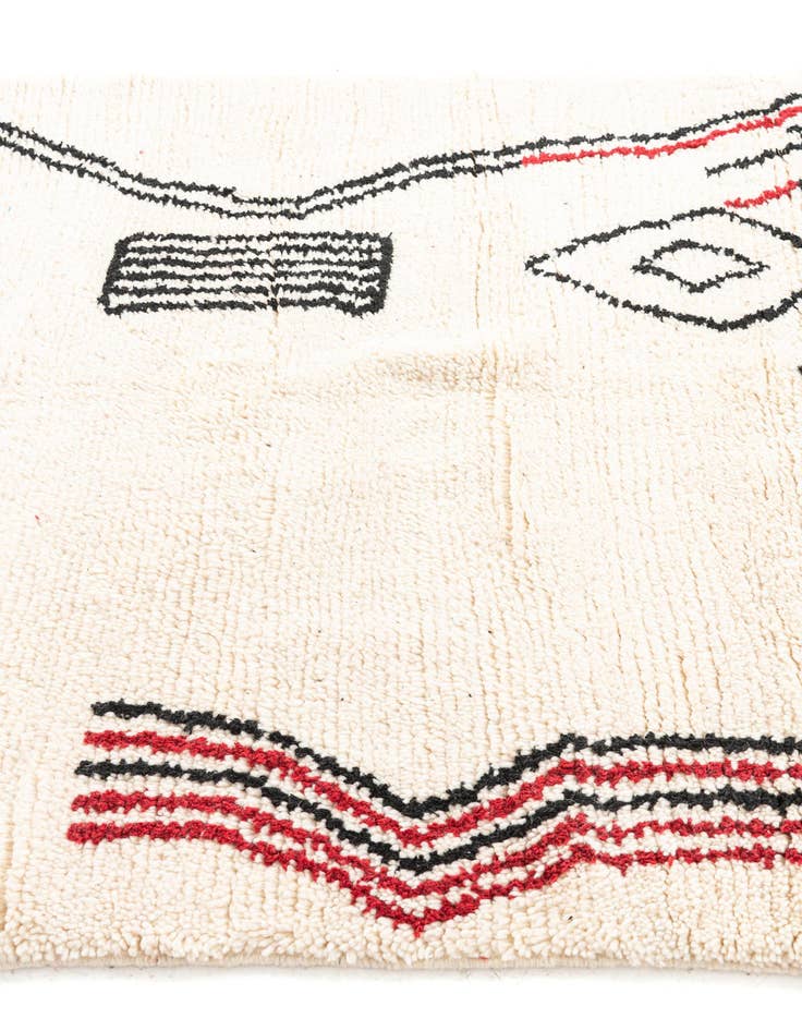 Detail image of  5' x 8' 8  Hand Knotted Moroccan Wool Rug