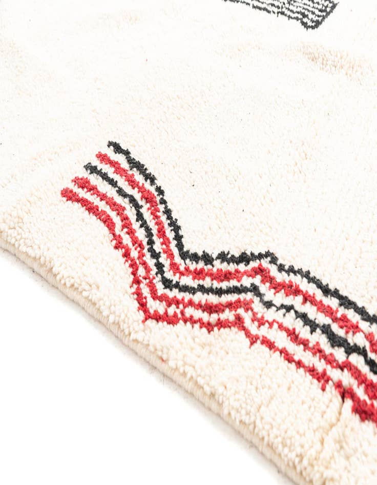 Detail image of  5' x 8' 8  Hand Knotted Moroccan Wool Rug