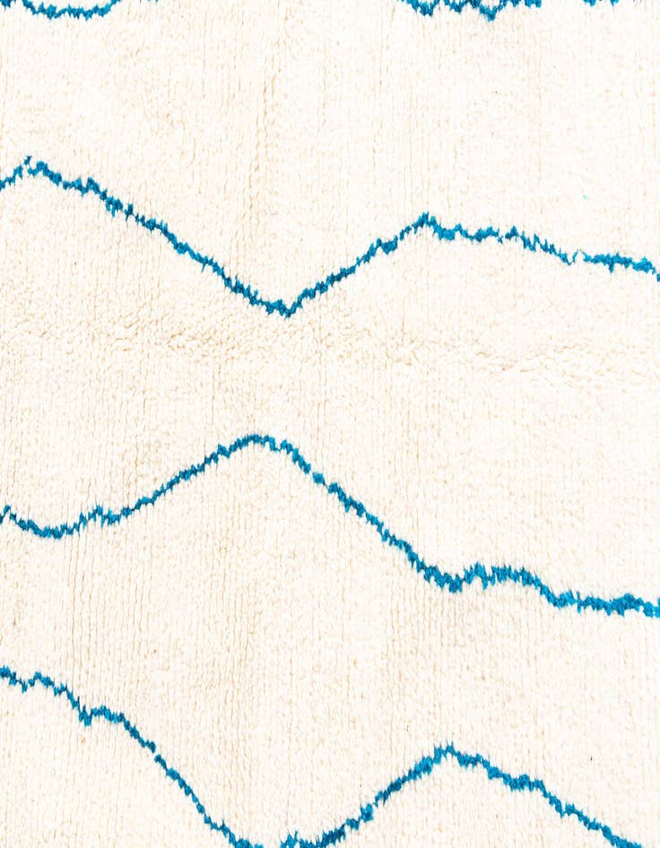 Detail image of  5' 6 x 8' 7  Hand Knotted Moroccan Wool Rug