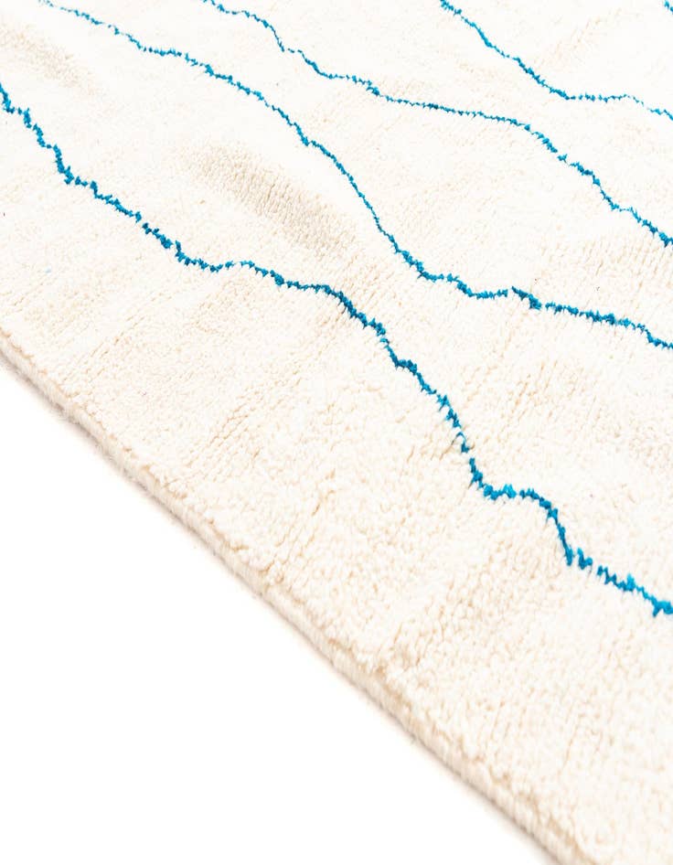 Detail image of  5' 6 x 8' 7  Hand Knotted Moroccan Wool Rug