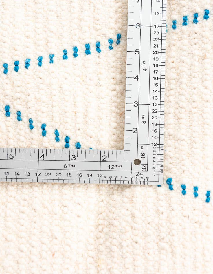 Detail image of  5' 6 x 8' 7  Hand Knotted Moroccan Wool Rug