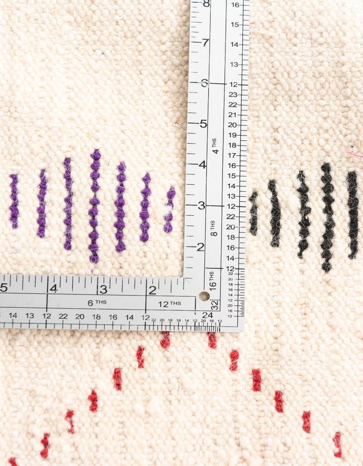 Detail image of  4' 10 x 8' 2  Hand Knotted Moroccan Wool Rug