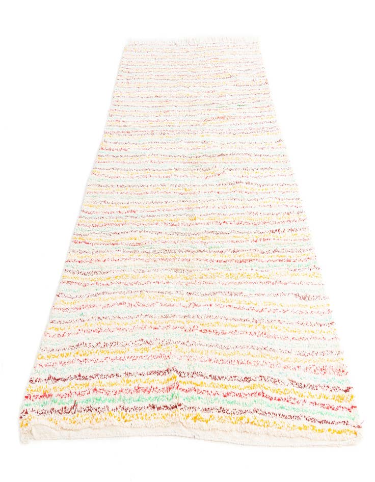 Detail image of  5' 4 x 9' 2  Hand Knotted Moroccan Wool Rug