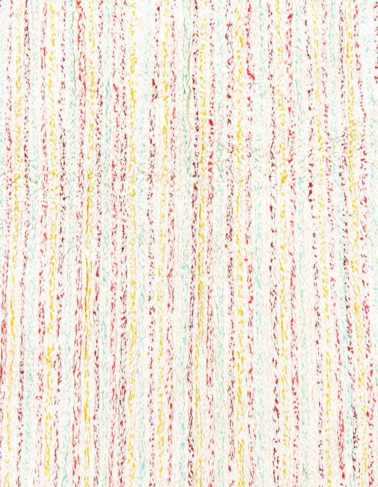 Detail image of  5' 4 x 9' 2  Hand Knotted Moroccan Wool Rug