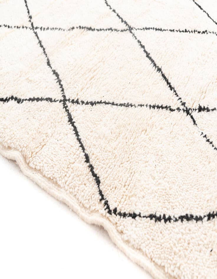 Detail image of  6' 5 x 10'  Hand Knotted Moroccan Wool Rug