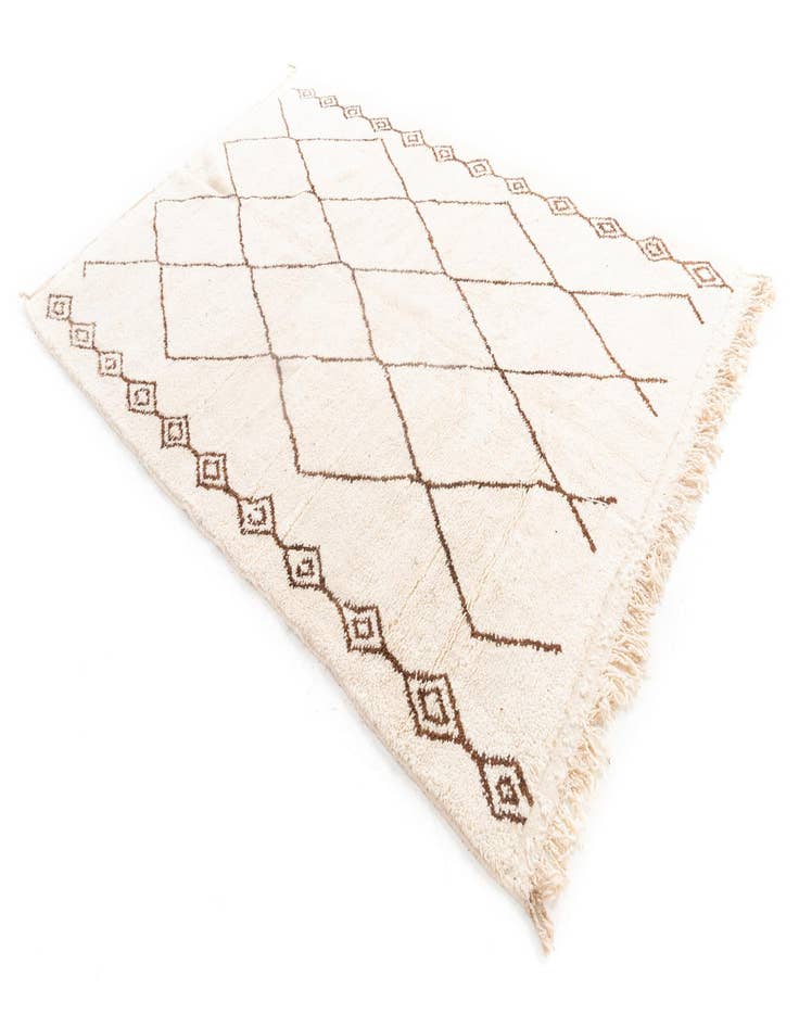 Detail image of  6' 9 x 9' 8  Hand Knotted Moroccan Wool Rug