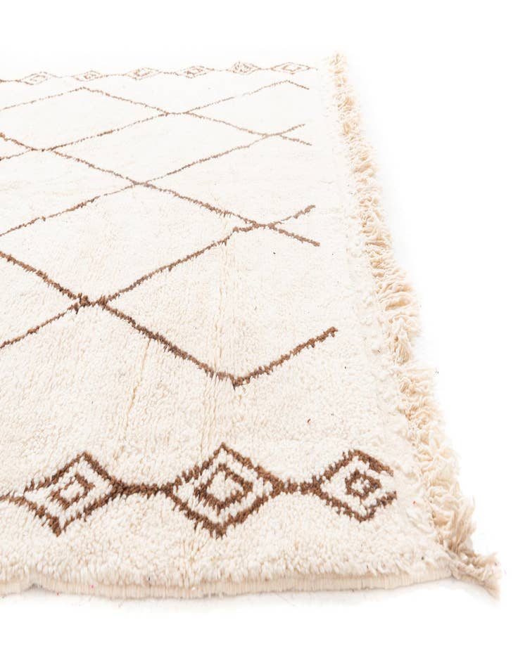 Detail image of  6' 9 x 9' 8  Hand Knotted Moroccan Wool Rug