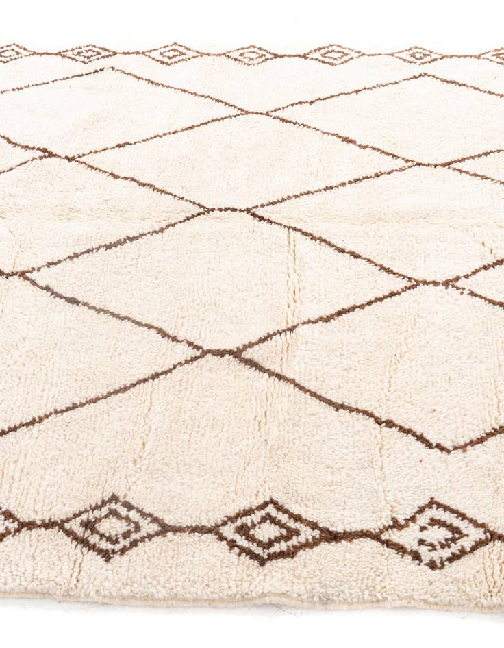 Detail image of  6' 9 x 9' 8  Hand Knotted Moroccan Wool Rug