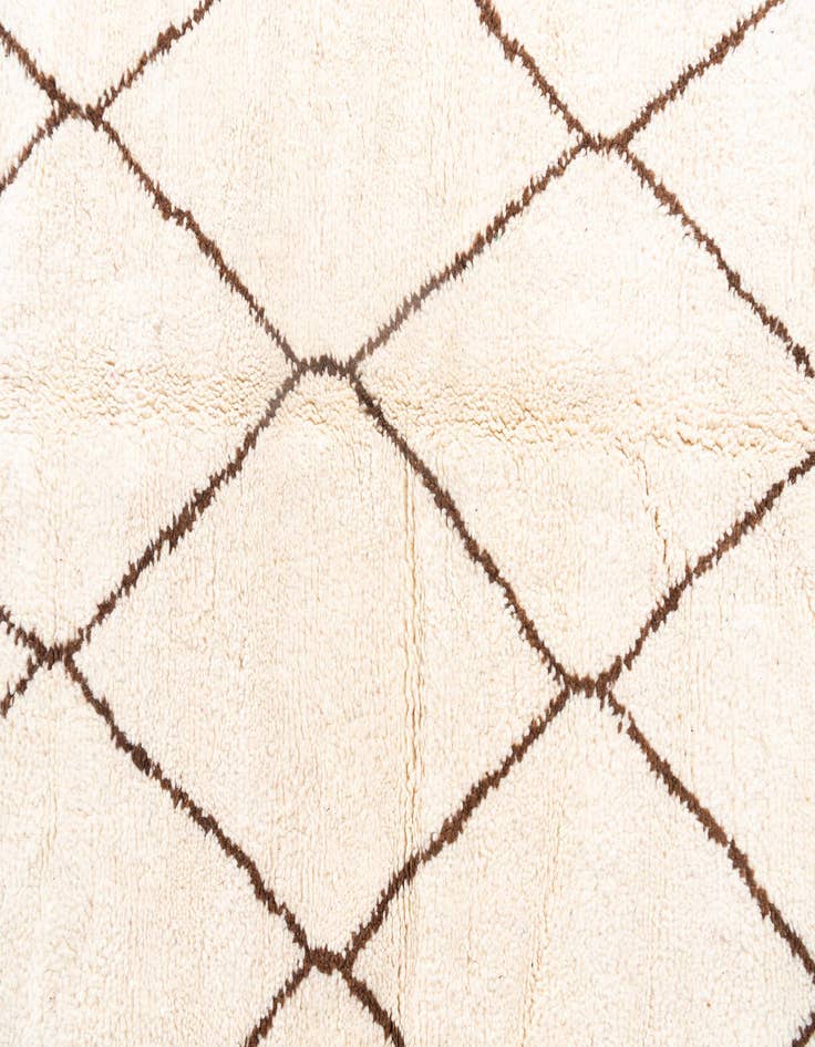 Detail image of  6' 9 x 9' 8  Hand Knotted Moroccan Wool Rug