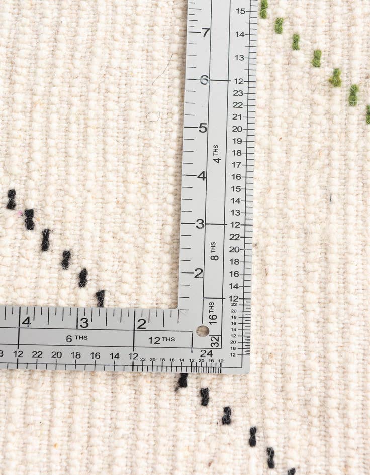 Detail image of  6' 8 x 10'  Hand Knotted Moroccan Wool Rug